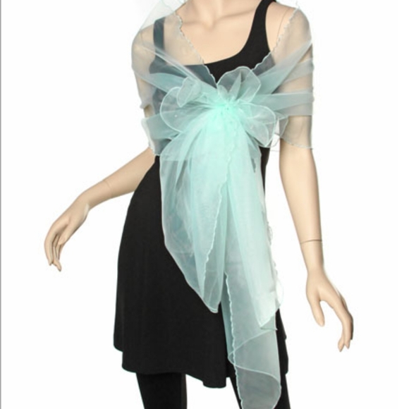 Organza Pull Thru Shawl - Picture 9 of 11